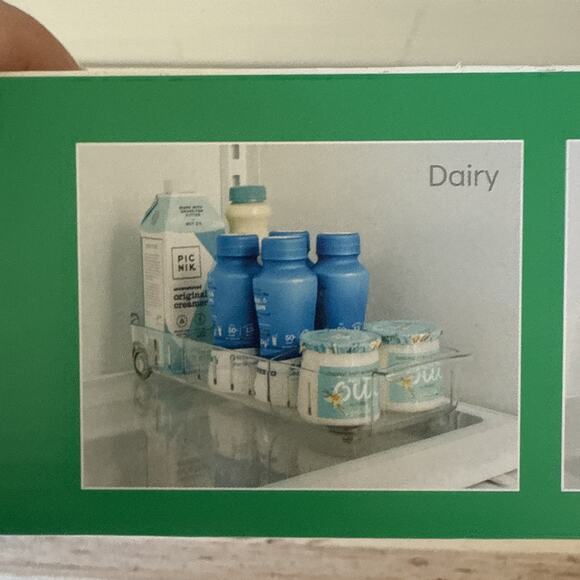 YouCopia RollOut Fridge Caddy, 6" Wide 6" Wide, Clear - Picture 9 of 12